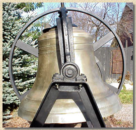 Large Bell on pillowblock bearings