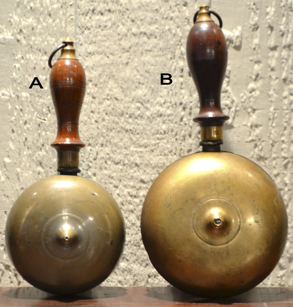 Vintage Muffin Bells
 A 4inch $250
 B 5inch $295