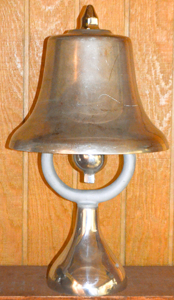 12inch chrome fire truck bell on a stand.  $1,250